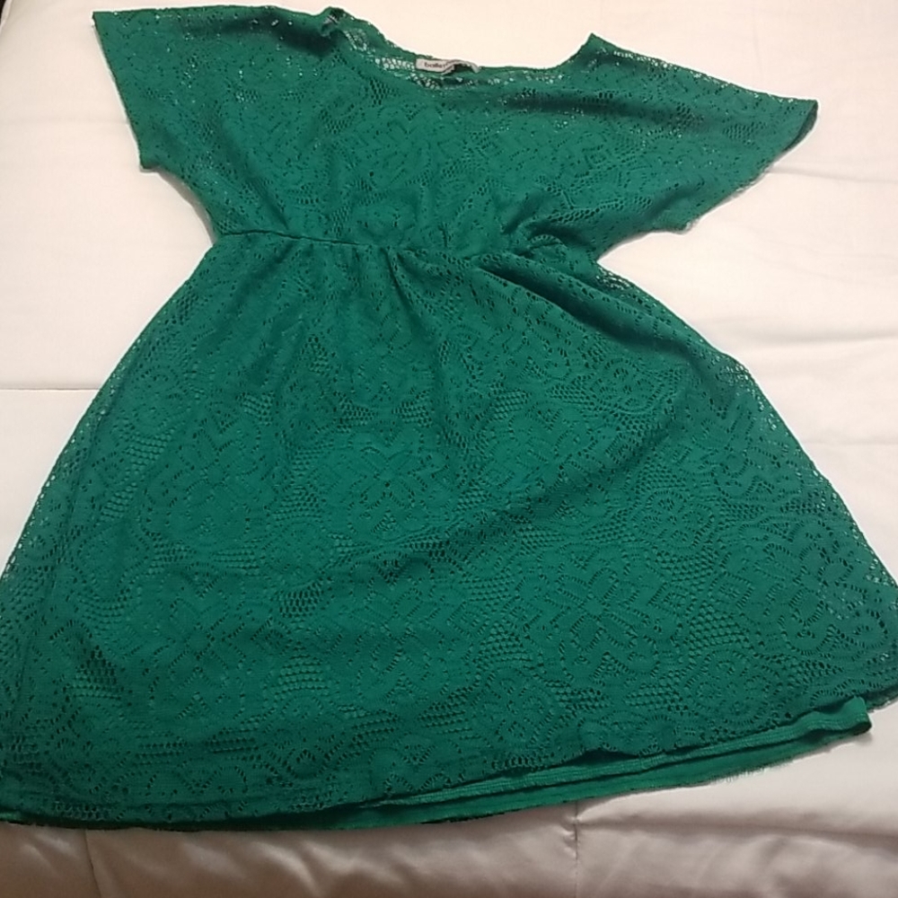 Vibrant green dress
